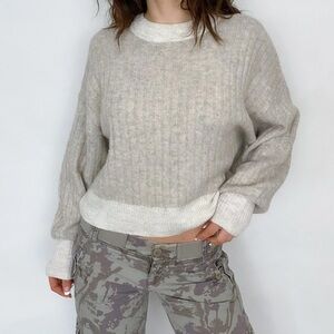 Sincerely Jules two toned ribbed sweater